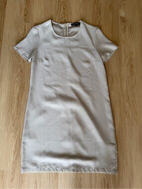 Dynamite Short-Sleeve Mini Dress - Taupe